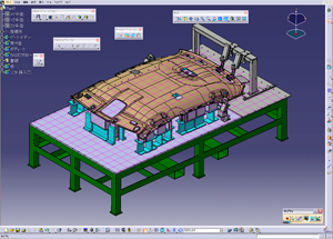 作成中のCAD