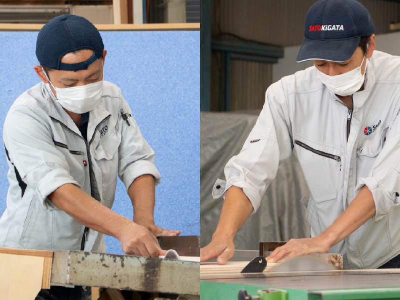 職人による手加工